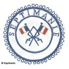 Badge / Macaron GLNF – Petite tenue provinciale – Passé Grand Porte-Etendard – Septimanie – Brodé main