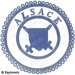 Badge / Macaron GLNF – Petite tenue provinciale – Grand Poursuivant – Alsace – Brodé main
