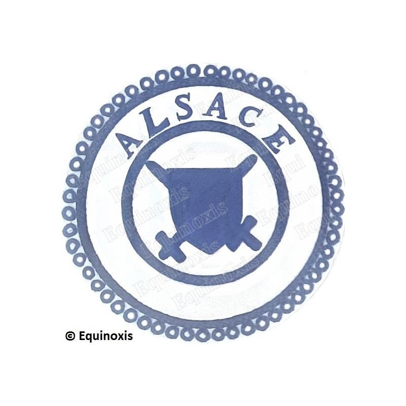 Badge / Macaron GLNF – Petite tenue provinciale – Grand Poursuivant – Alsace – Brodé main