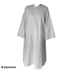 Robe maçonnique blanche type GLFF – Haute qualité