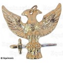 Bijou maçonnique de grade – Aigle bicéphale – Or vif