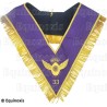 Sautoir maçonnique moiré – Grand Ordre Egyptien (GOE) du GODF – Grand Officier – Brodé machine