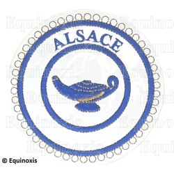 Badge / Macaron GLNF – Petite tenue provinciale – Grand Précepteur – Alsace – Brodé machine