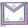 Tablier maçonnique en simili-cuir – La Marque – Couleur française – Vénérable Maître