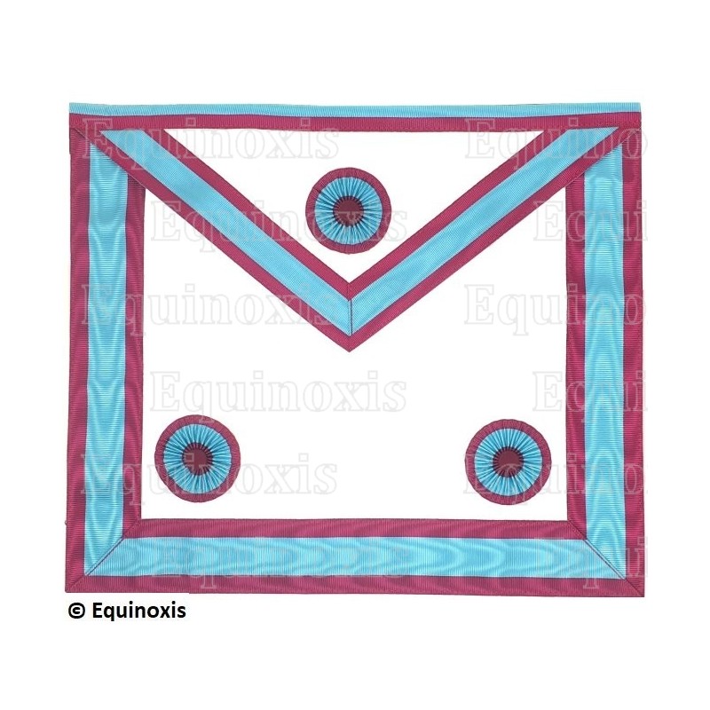 Tablier maçonnique en simili-cuir – La Marque – Couleur française – Maître