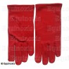 Gants maçonniques rouges coton – Taille S