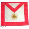 Tablier maçonnique en faux cuir – REAA – 13ème degré – Brodé main