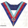 Sautoir maçonnique moiré – Arche Royale Domatique – Officier National – Cocarde française