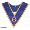 Sautoir maçonnique moiré – GLNF – Grande tenue provinciale