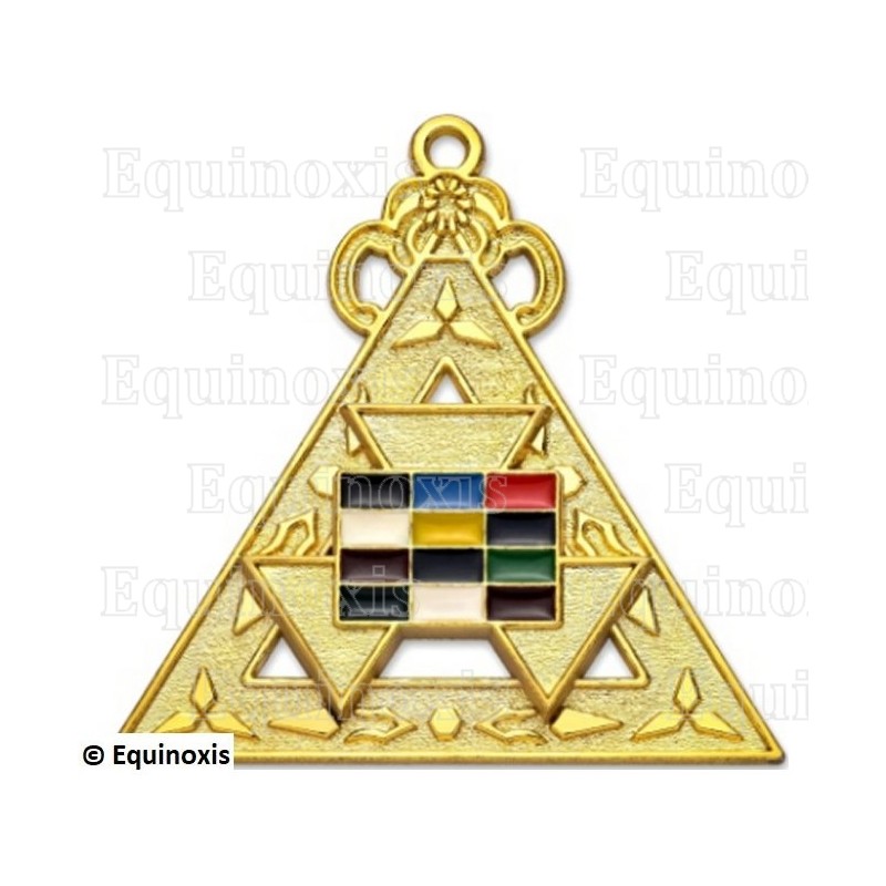 Bijou maçonnique d'Officier – Arche Royale Américaine (ARA) – Passé Grand Prêtre