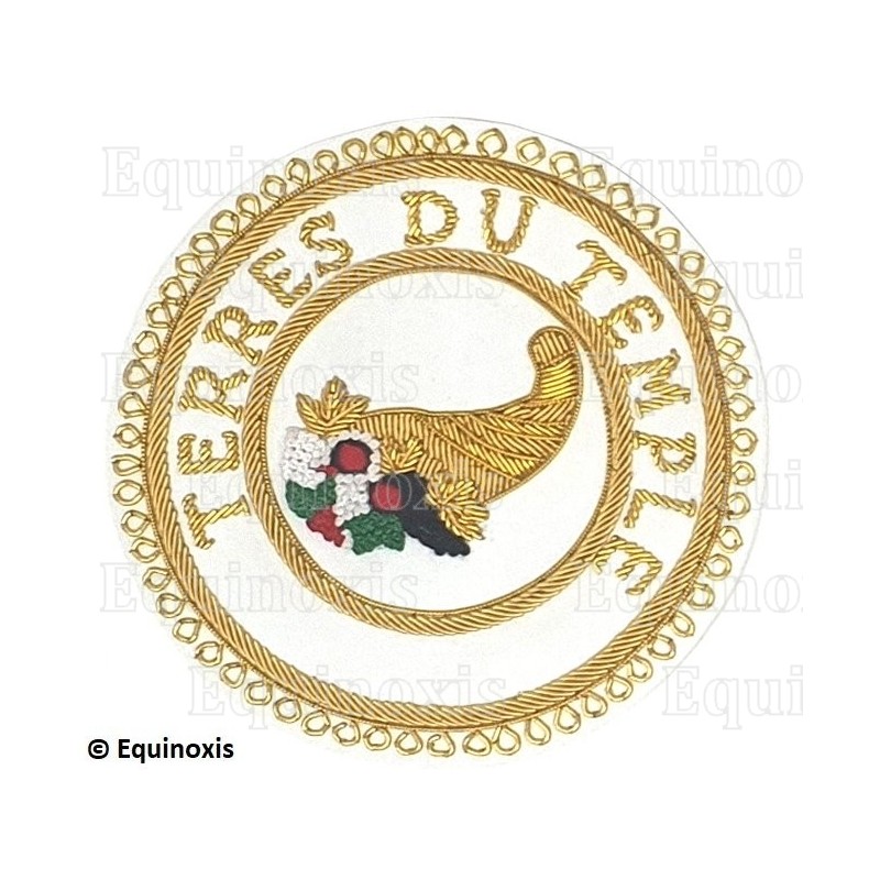 Badge / Macaron GLNF – Grande tenue provinciale – Grand Intendant – Terres du Temple – Brodé main