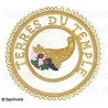 Badge / Macaron GLNF – Grande tenue provinciale – Grand Intendant – Terres du Temple – Brodé main