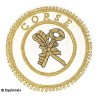 Badge / Macaron GLNF – Grande tenue provinciale – Grand Archiviste – Corse – Brodé main