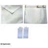 Ensemble Apprenti / Compagnon – Tablier faux cuir 30 cm x 35 cm + 1 paire de gants blancs