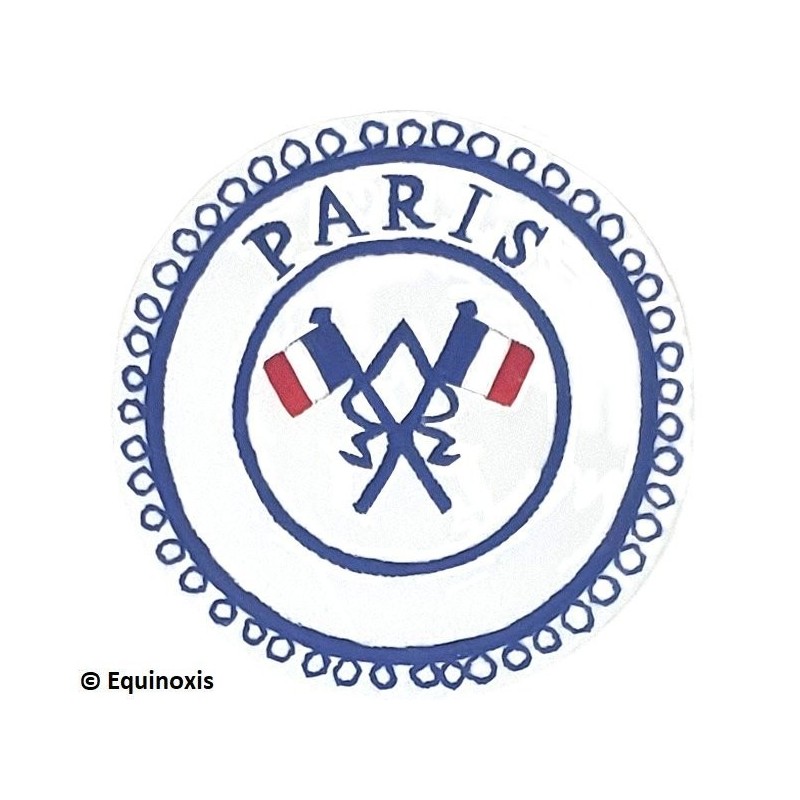 Badge / Macaron GLNF – Petite tenue provinciale – Passé Grand Porte-Etendard – Paris – Brodé main
