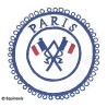 Badge / Macaron GLNF – Petite tenue provinciale – Passé Grand Porte-Etendard – Paris – Brodé main