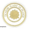 Badge / Macaron GLNF – Grande tenue provinciale – Grand Hospitalier – Picardie Plaine de France – Brodé machine