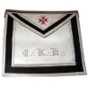 Tablier maçonnique en simili-cuir – REAA – 30ème degré – Chevalier Kadosch – CKH