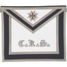 Tablier maçonnique en simili-cuir – REAA – 30ème degré – Chevalier Kadosch – CKS