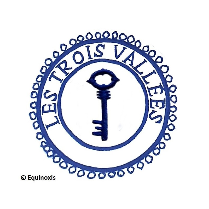 Badge / Macaron GLNF – Petite tenue provinciale – Grand Trésorier – Les Trois Vallées – Brodé main