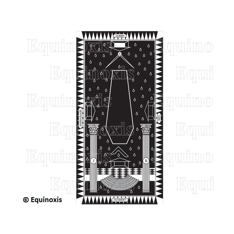 Tapis de Loge maçonnique – Rite Français Traditionnel – Maître – GLNF