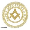 Badge / Macaron GLNF – Grande tenue provinciale – Assistant Grand Maître – Alpes-Méditerranée – Brodé main