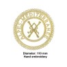 Badge / Macaron GLNF – Grande tenue provinciale – Grand Directeur des Cérémonies – Alpes-Méditerranée – Brodé main