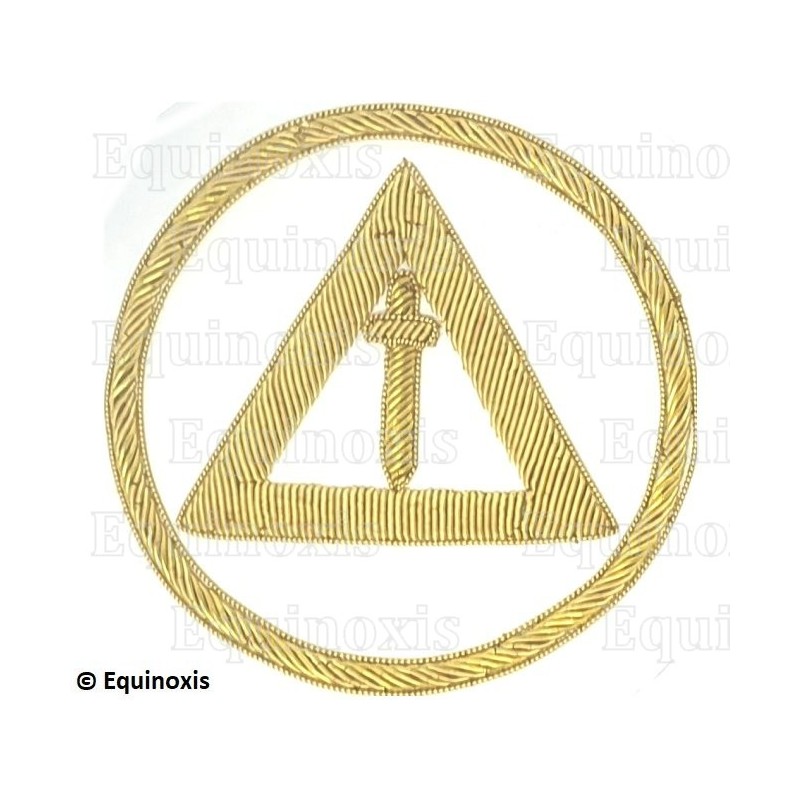 Badge / Macaron – Arche Royale Domatique – Officier National – Grand Gardien – Brodé main