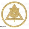 Badge / Macaron – Arche Royale Domatique – Officier National – Grand Porte Etendard – Brodé main