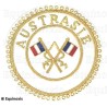 Badge / Macaron GLNF – Grande tenue provinciale – Passé Grand Porte-Etendard – Austrasie – Brodé main