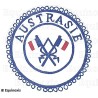 Badge / Macaron GLNF – Petite tenue provinciale – Passé Grand Porte-Etendard – Austrasie – Brodé main