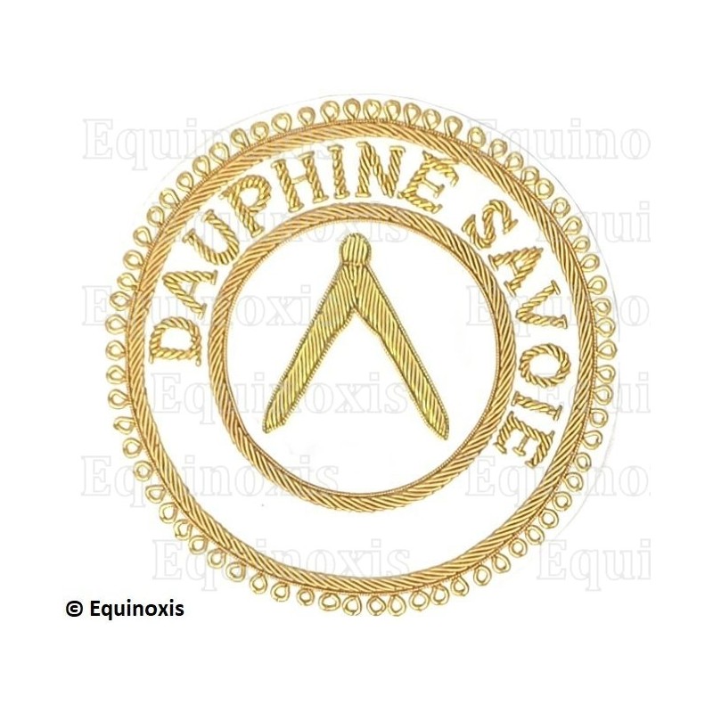 Badge / Macaron GLNF – Grande tenue provinciale – Grand Inspecteur – Dauphiné Savoie – Brodé main