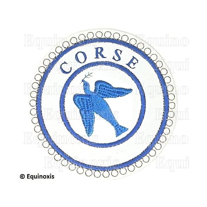 Badge / Macaron GLNF – Petite tenue provinciale – Grand Expert – Corse – Brodé machine