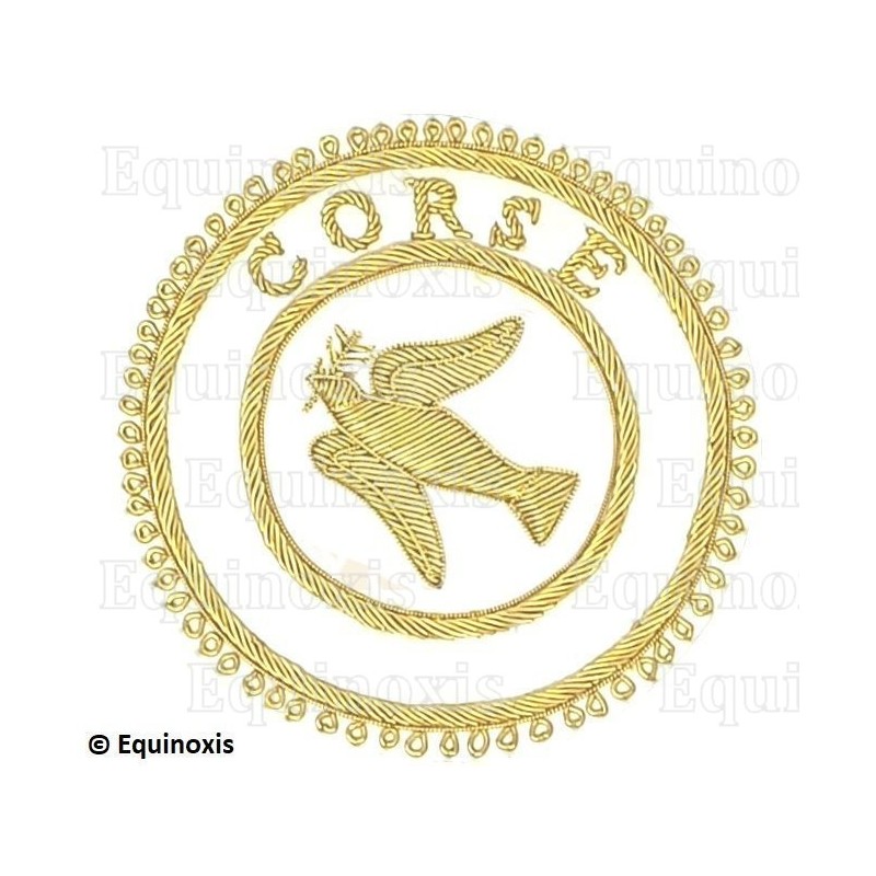 Badge / Macaron GLNF – Grande tenue provinciale – Grand Expert – Corse – Brodé main
