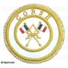 Badge / Macaron GLNF – Grande tenue provinciale – Passé Grand Porte-Etendard – Corse – Brodé main