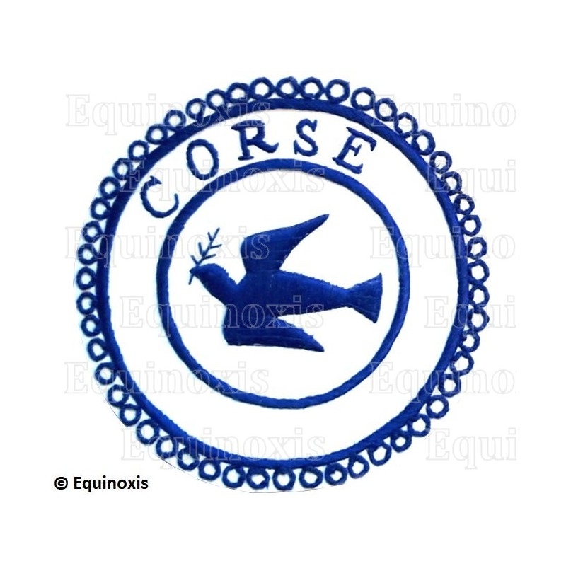 Badge / Macaron GLNF – Petite tenue provinciale – Grand Expert – Corse – Brodé main