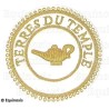 Badge / Macaron GLNF – Grande tenue provinciale – Précepteur York – Terres du Temple – Brodé machine