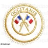 Badge / Macaron GLNF – Grande tenue provinciale – Passé Grand Porte-Etendard – Occitanie – Brodé machine