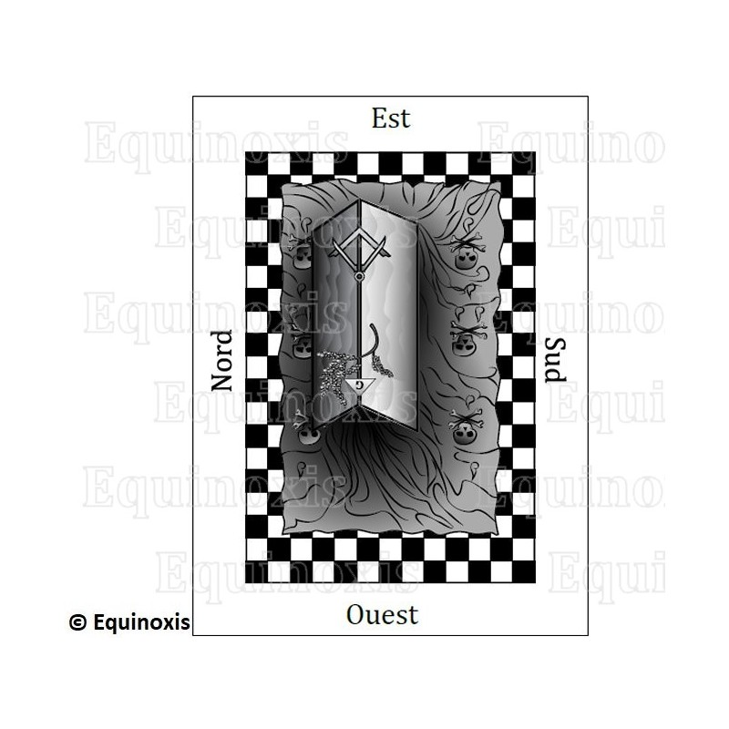 Tapis de Loge maçonnique – REAA – Maître – GODF