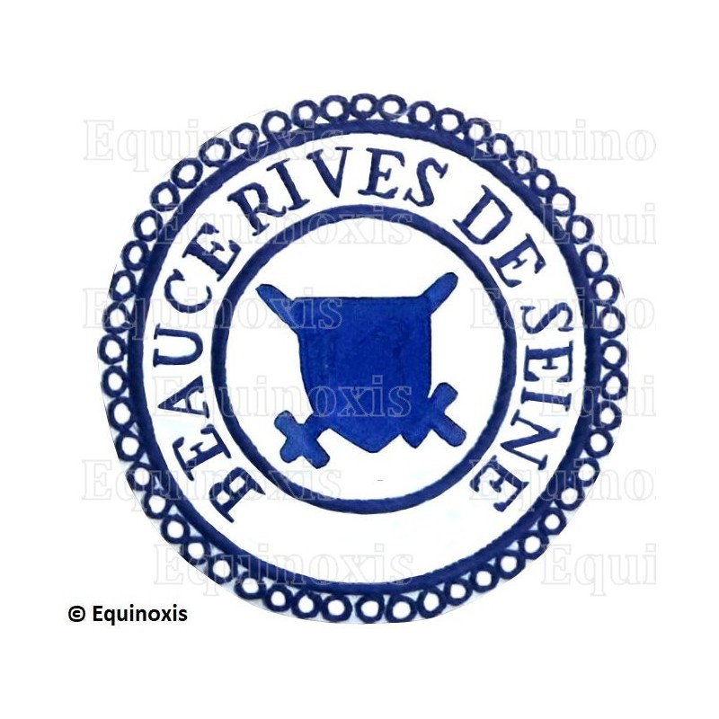 Badge / Macaron GLNF – Petite tenue provinciale – Grand Poursuivant – Beauce - Rives de Seine – Brodé main