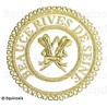 Badge / Macaron GLNF – Grande tenue provinciale – Grand Secrétaire – Beauce - Rives de Seine – Brodé main