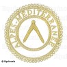 Badge / Macaron GLNF – Grande tenue provinciale – Grand Inspecteur – Alpes-Méditerranée – Brodé main