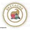 Badge / Macaron GLNF – Grande tenue provinciale – Grand Intendant – Bretagne – Brodé machine