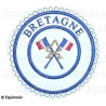 Badge / Macaron GLNF – Petite tenue provinciale – Passé Grand Porte-Etendard – Bretagne – Brodé machine