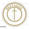 Badge / Macaron GLNF – Grande tenue provinciale – Grand Tuileur – Bretagne – Brodé machine