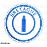 Badge / Macaron GLNF – Petite tenue provinciale – Deuxième Surveillant – Bretagne – Brodé machine