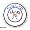 Badge / Macaron GLNF – Petite tenue provinciale – Passé Grand Porte-Etendard – Austrasie – Brodé machine