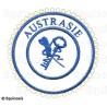 Badge / Macaron GLNF – Petite tenue provinciale – Grand Archiviste – Austrasie – Brodé machine
