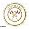 Badge / Macaron GLNF – Grande tenue provinciale – Passé Grand Porte-Etendard – Austrasie – Brodé machine