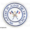 Badge / Macaron GLNF – Petite tenue provinciale – Passé Grand Porte-Etendard – Picardie - Plaine de France – Brodé machine